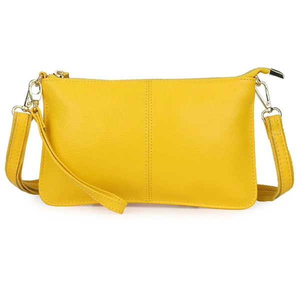 Enkelt skuldertaske Crossbody taske GUL YELLOW