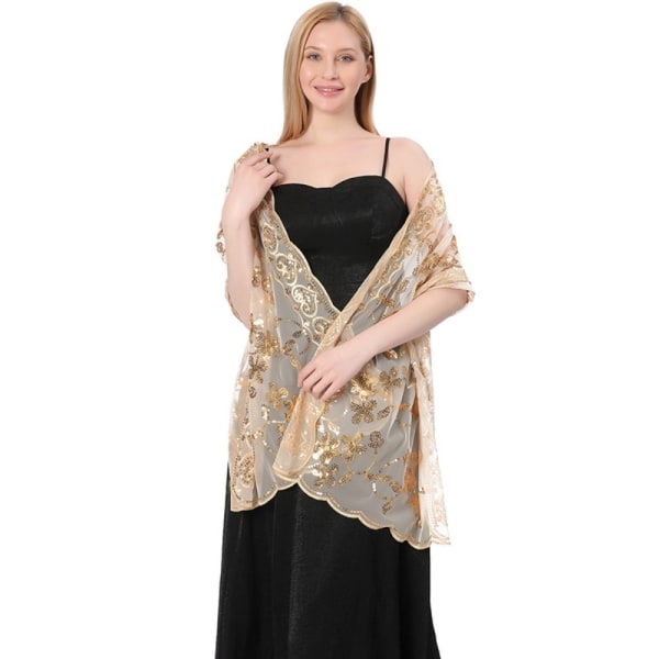 Iltapuvut Huivi Lady Cape Wraps BEIGE GOLD BEIGE GOLD Beige Gold