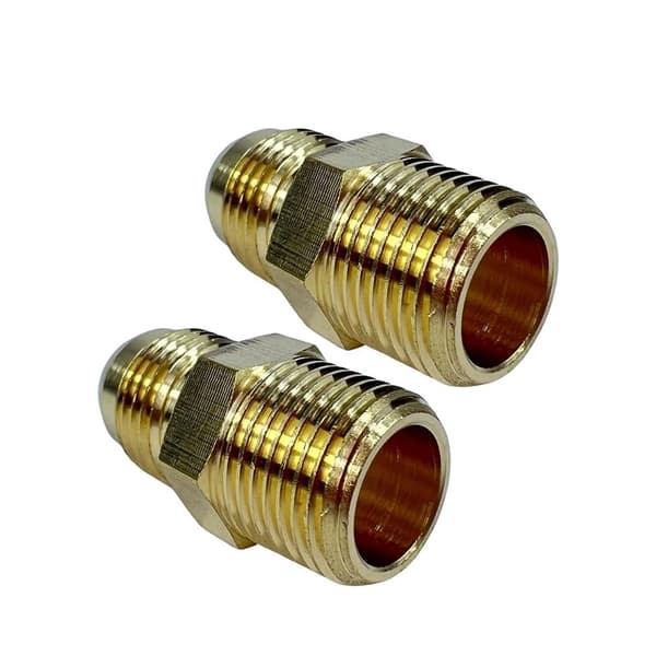 2 STK Han-par Rørfitting Halv Union Gas Adapter