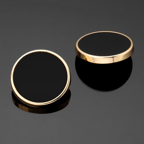 10 stk. metallknapper hodeplagg klips SVART 20MM Black 20mm