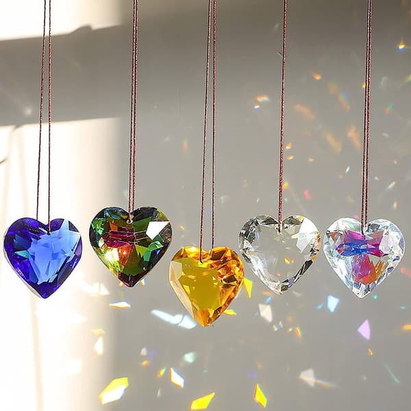 Sun Catcher Crystal glänsande prydnad BLÅ Blue