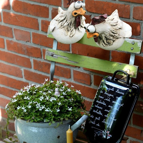 Kyllingstatue Hageskulptur 3 STK 3PCS