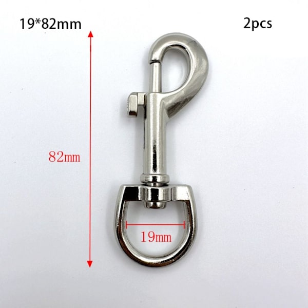 2 st Snap Hook Dragspännen 19X82MM3 3 19x82mm3