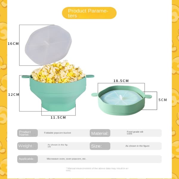 Popcorn Maker Silikon Popcorn Popper Hink