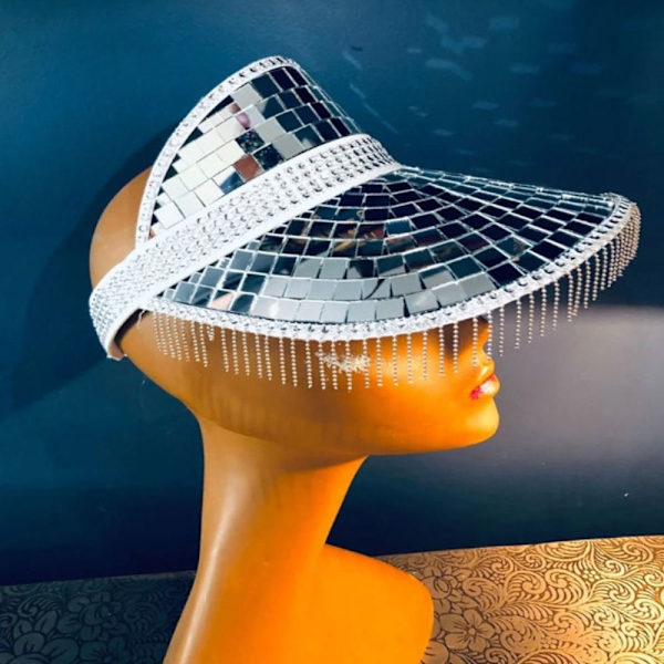 Disco Dekor Hattar Visir Kepsar SILVER silver