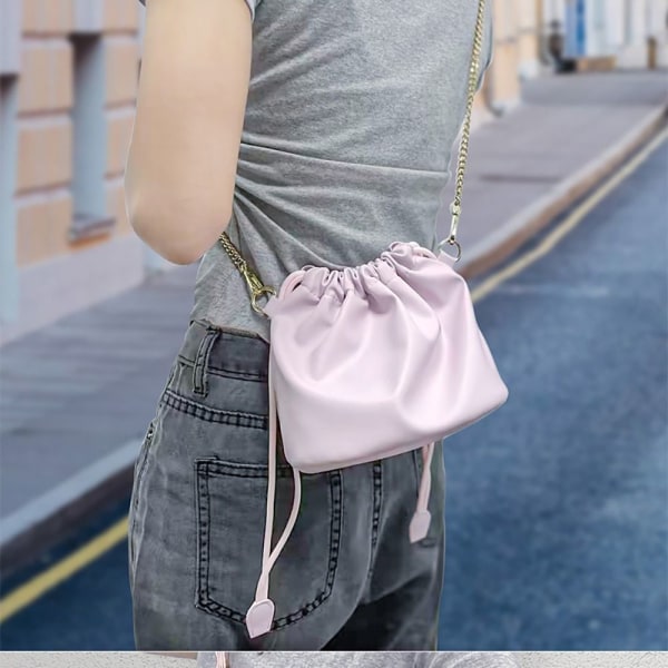 Instant Camera Crossbody-väska DSLR-dragsko ROSA Pink