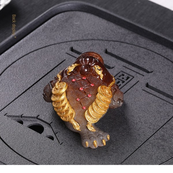 Golden Toad Tea Pet Color Changing Tea Pet GULL Gold