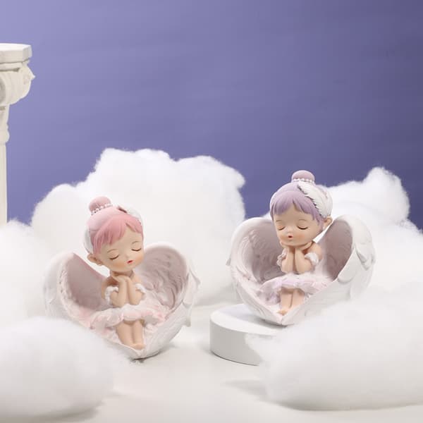Shell Angel Statue Ballet Girl 2 2 2