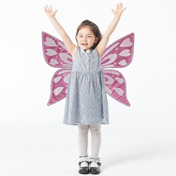 Fairy Butterfly Wings Keijutonttu Prinsessa Enkeli PINK-B PINK-B Pink-B