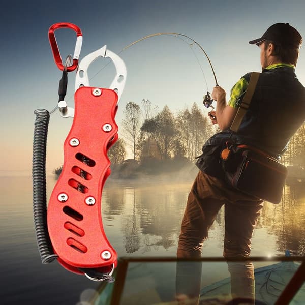 2 stk/sæt Fish Lip Gripper Fish Controller Clamp RØD B B Red B-B