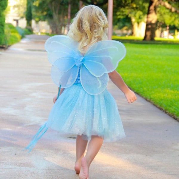 Fairy Dress Up Butterfly Wings ROSE RED rose red