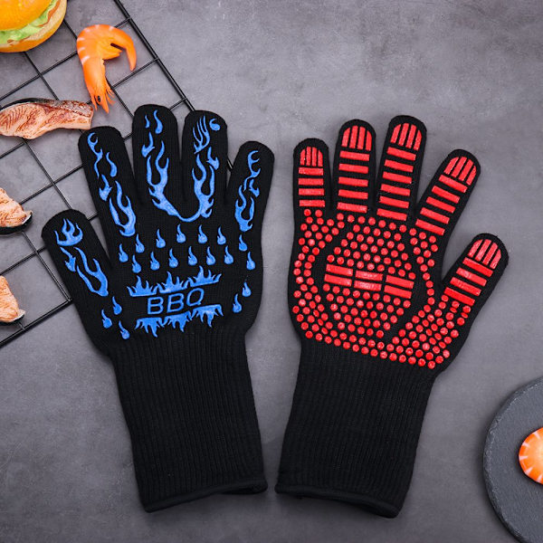 Grillhandskar Grillhandske SVART STIL2 Black Style2