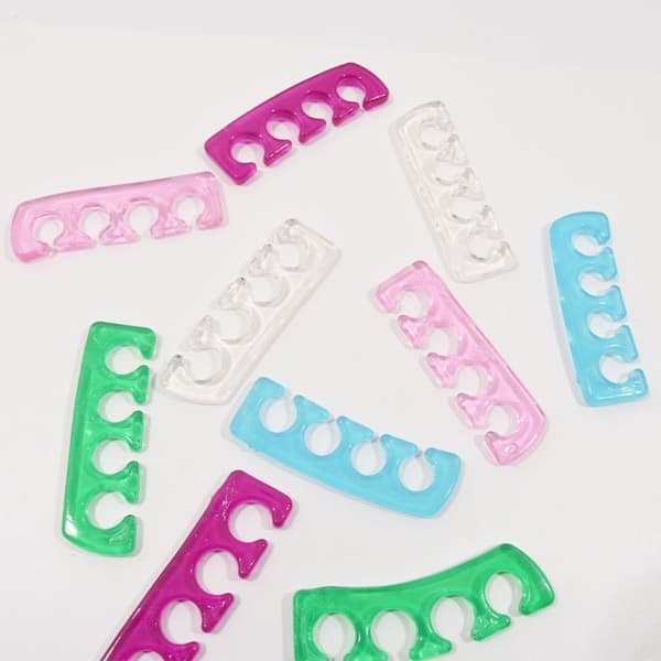 6 stk (3 par) Tåseparator Fingerafstandsstykke BLÅ blue
