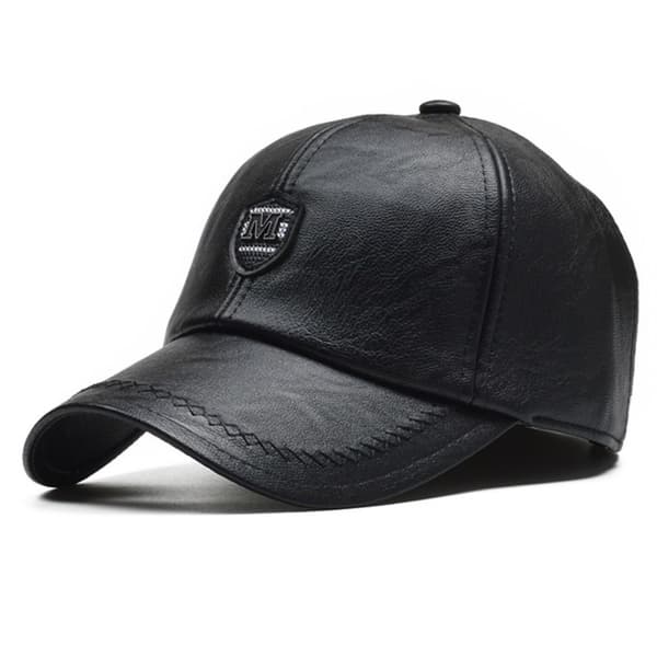 Læder Baseball Caps Termo Hatte MØRKEBRUN dark brown