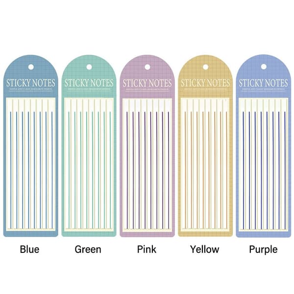 5 pose Sticky Notes Index Memo Pad LILLA LILLA Purple
