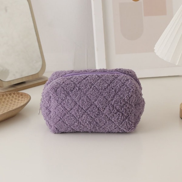 Plysch brevpappersväska Enkel case LILA purple