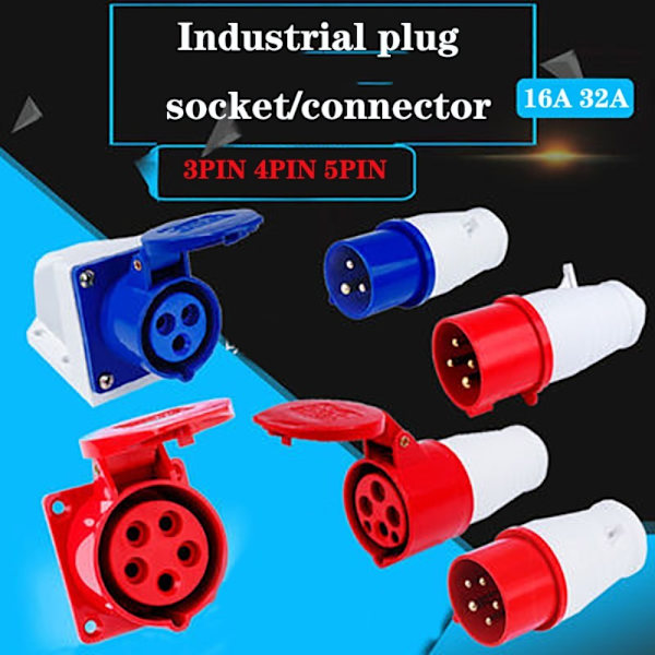 Industriel stikkontakt 16A 16A 16A