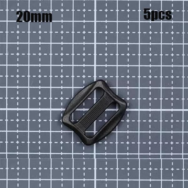 5 st Webbing Rem Spänne Slider Fastener 15MM 15mm