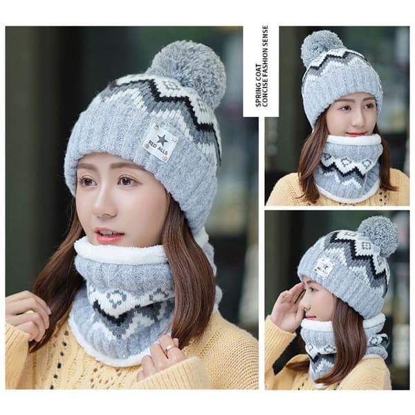 Beanies Hat Halsvarmer HVIT white