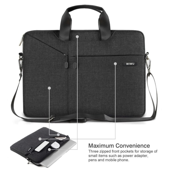 Notebook-koffert Laptopveske Veske SVART 13,3 TOMMES 13,3 TOMMES black 13.3 inch-13.3 inch