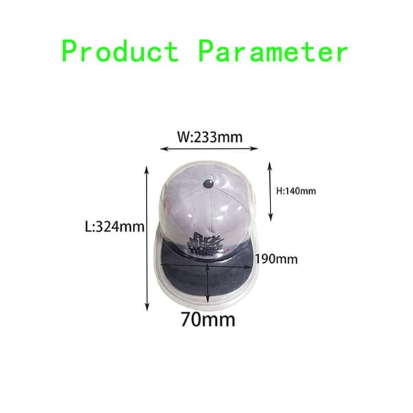 Cap Display Box Böjd hatt Case PLAT PLAT flat