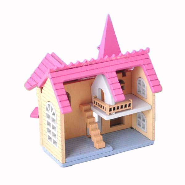 DIY Dollhouse Kit Miniatyr dockhus 2 2 2