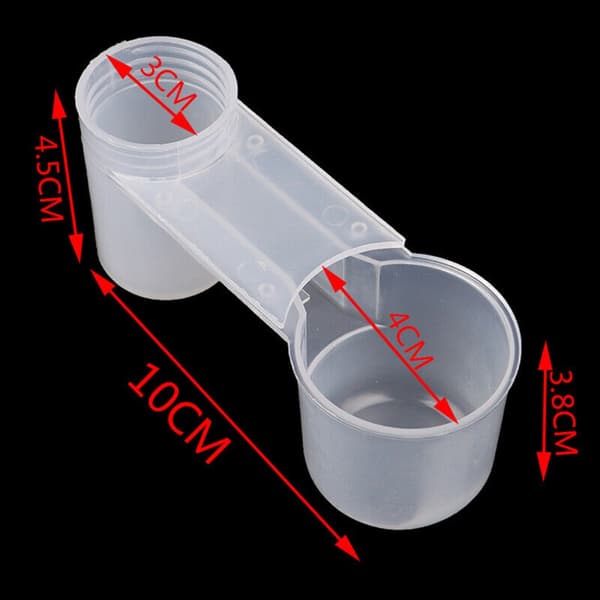 Bird Feeder Lintujuomalaite Double Mouth Drinker 5Pcs