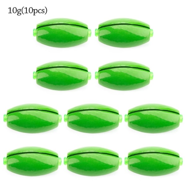 10 kpl Fishing Lead Sinkers Fishing Weight Sinker 10G (10 kpl) 10g(10pcs)