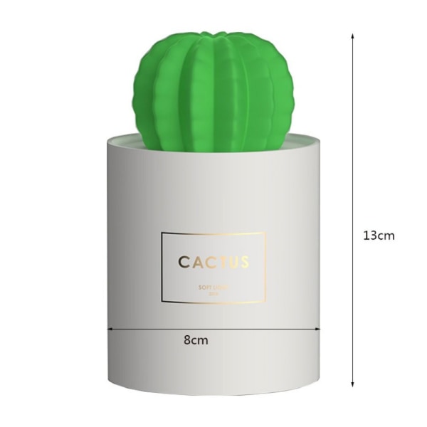 Cactus Humidifier Mini Cool Mist -kostutin yövalolla White