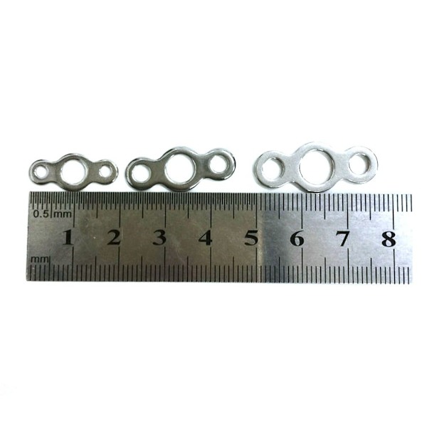 20/30 stk. Fiskelokkekobling Fiske Solid Ring M M