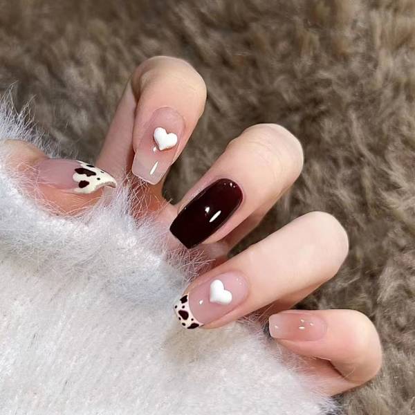 24stk Fake Nails Short French Z563 Z563 Z563