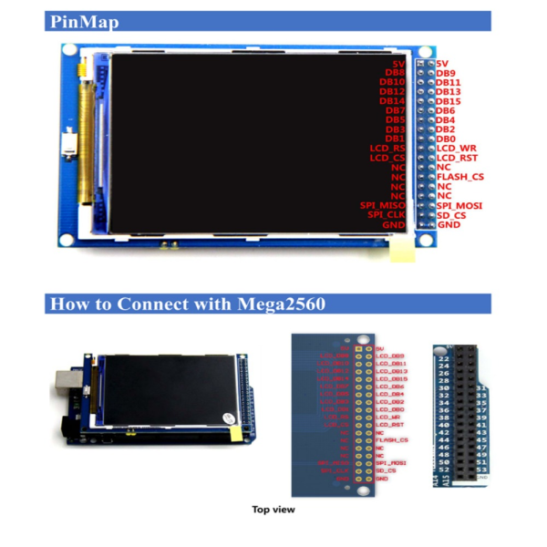 3,5" TFT LCD-skærm farveskærmmodul 3,5"