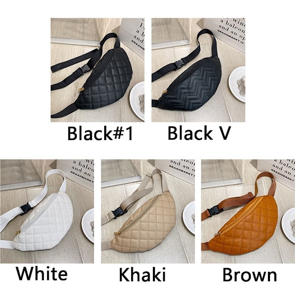 Dame Zips Lommebokholder Bum Bag Fanny Pack