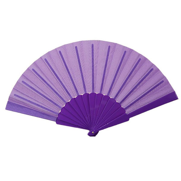 Folding Fan Cloth Håndventilator SORT Black