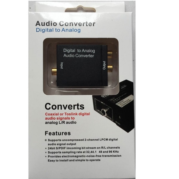 Digital til Analog Audio Converter RCA Audio Converter Audio