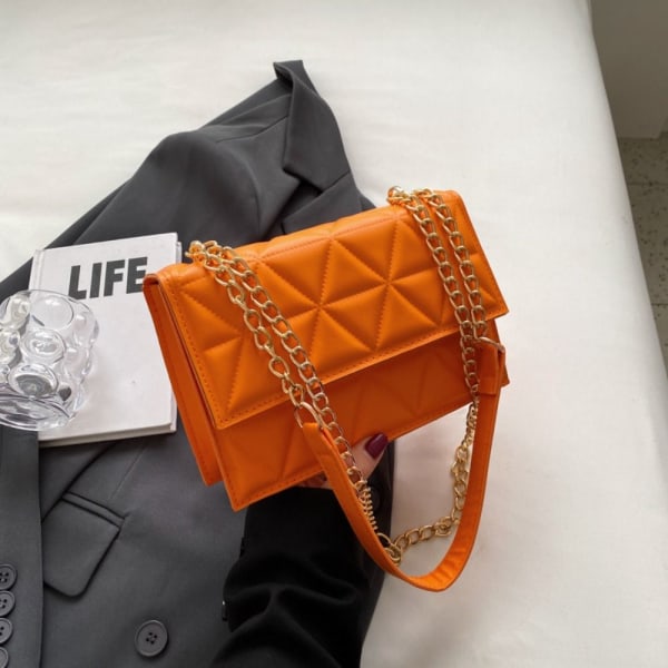 Chain Crossbody Bag Axelväska ORANGE orange