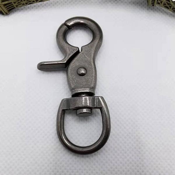 2 st Metall Snap Hook Dragspännen BRONS Bronze