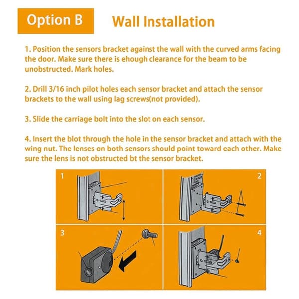 Garageportåbner Safety Beam Eyes Compact Sensor