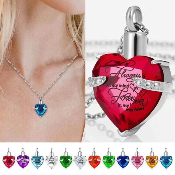 Kremering Smycken Urn Halsband Minnesak Halsband Hänge 11 11 11