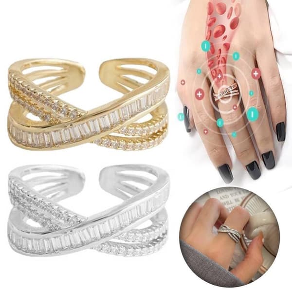Moeva Ring Noava Twistyionic Detoxing Ring GULL Gold