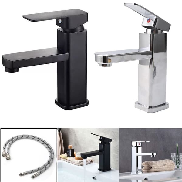 Badrumskranar Blandare Handfatskran SILVER Silver