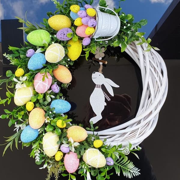 Påskkransar Rabbit Garland 4 4