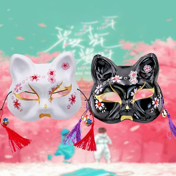 Wind Mask Cosplay Mask SORT black