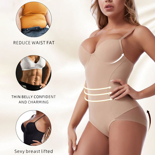 Body Shapewear Slimming Underkläder SVART M black M