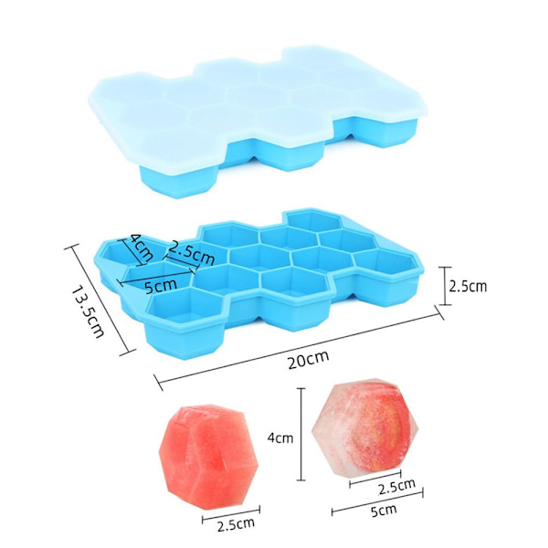 Ice Cube Form Isfremstillingsform ORANGE Orange