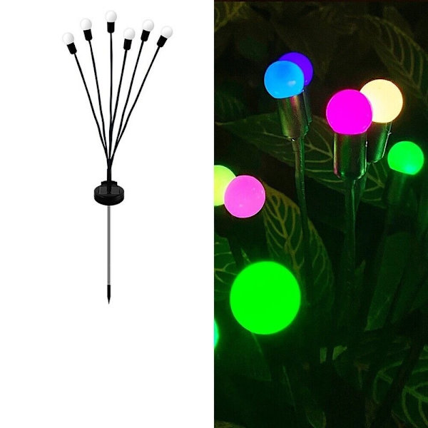 Firefly Lights LED Solar Powered FARGET LYS 6 LIGHTS2 2 colored light 6 lights2-2