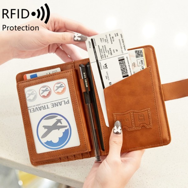 Passdeksler RFID Passklips LYSBRUN light brown