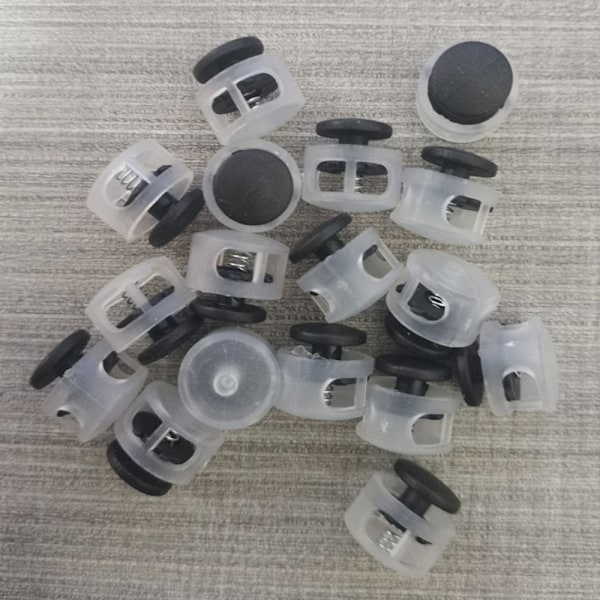 50 stk. Snorrebøjle Reb Klemme SORT 50 STK 50 STK Black 50Pcs-50Pcs