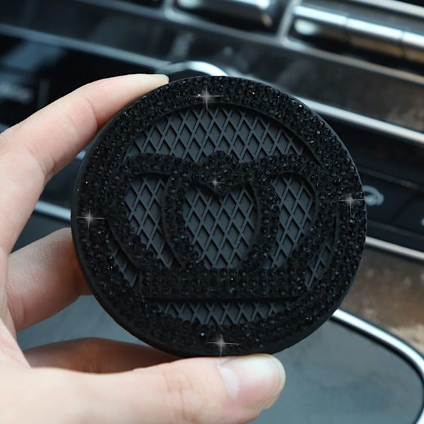 Car Coaster Water Cup -paikka MUSTA Black