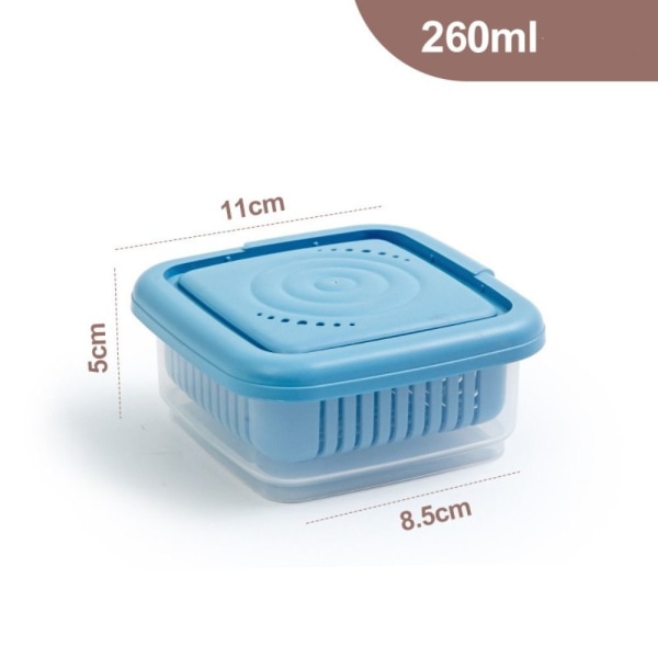 Mini Køleskab Organizer Køleskab Opbevaringsboks BLÅ 260ML 260ML blue 260ml-260ml